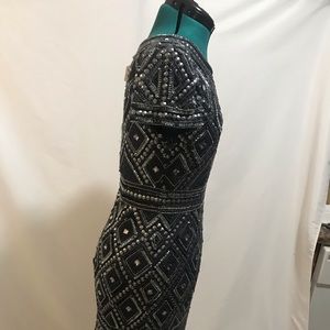 Embellished Silver and Grey dress